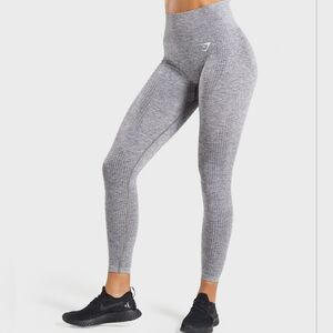 Gymshark Vital Seamless Leggings - Smokey Grey Marl Sz Small